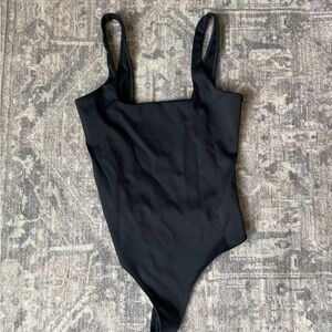 Good American Classic Black Kids Bodysuit